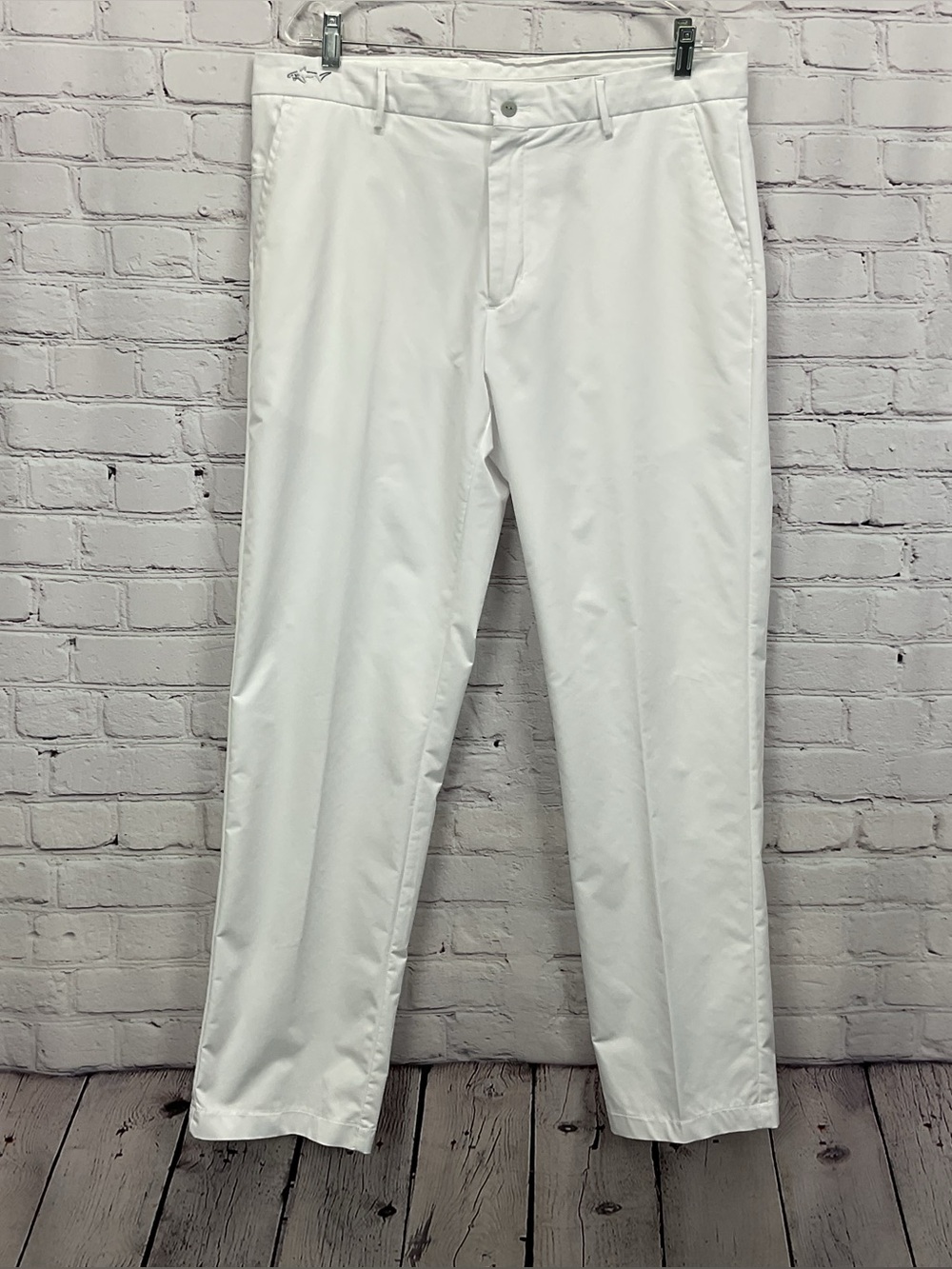 Greg Norman Golf Pants Men’s Size 36X32 White Athleisure Sporty Travel Stretch